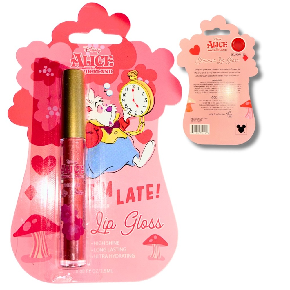 💙🐰Disney Alice in Wonderland Lip Gloss Lot - Picture 4 of 6